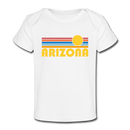 Arizona Baby T-Shirt - Organic Retro Sun Arizona Infant T-Shirt - white