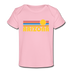 Arizona Baby T-Shirt - Organic Retro Sun Arizona Infant T-Shirt - light pink