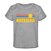 Arizona Baby T-Shirt - Organic Retro Sun Arizona Infant T-Shirt - heather gray