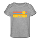 Arizona Baby T-Shirt - Organic Retro Sun Arizona Infant T-Shirt - heather gray