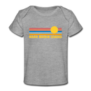 Anna Maria Island, Florida Baby T-Shirt - Organic Retro Sun Anna Maria Island Infant T-Shirt - heather gray