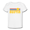 Austin, Texas Baby T-Shirt - Organic Retro Sun Austin Infant T-Shirt - white