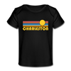 Charleston, South Carolina Baby T-Shirt - Organic Retro Sun Charleston Infant T-Shirt - black