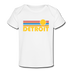 Detroit, Michigan Baby T-Shirt - Organic Retro Sun Detroit Infant T-Shirt - white