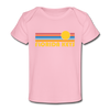 Florida Keys, Florida Baby T-Shirt - Organic Retro Sun Florida Keys Infant T-Shirt - light pink