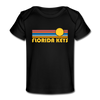Florida Keys, Florida Baby T-Shirt - Organic Retro Sun Florida Keys Infant T-Shirt - black