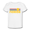 Florida Baby T-Shirt - Organic Retro Sun Florida Infant T-Shirt - white