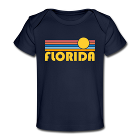 Florida Baby T-Shirt - Organic Retro Sun Florida Infant T-Shirt