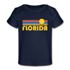 Florida Baby T-Shirt - Organic Retro Sun Florida Infant T-Shirt