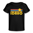 Idaho Baby T-Shirt - Organic Retro Sun Idaho Infant T-Shirt - black