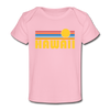 Hawaii Baby T-Shirt - Organic Retro Sun Hawaii Infant T-Shirt - light pink