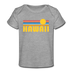 Hawaii Baby T-Shirt - Organic Retro Sun Hawaii Infant T-Shirt - heather gray