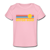 Hilton Head, South Carolina Baby T-Shirt - Organic Retro Sun Hilton Head Infant T-Shirt - light pink