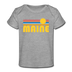 Maine Baby T-Shirt - Organic Retro Sun Maine Infant T-Shirt - heather gray