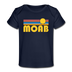 Moab, Utah Baby T-Shirt - Organic Retro Sun Moab Infant T-Shirt - dark navy