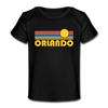 Orlando, Florida Baby T-Shirt - Organic Retro Sun Orlando Infant T-Shirt - black