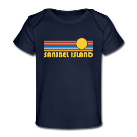 Sanibel Island, Florida Baby T-Shirt - Organic Retro Sun Sanibel Island Infant T-Shirt