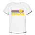 Oregon Baby T-Shirt - Organic Retro Sun Oregon Infant T-Shirt - white