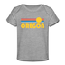 Oregon Baby T-Shirt - Organic Retro Sun Oregon Infant T-Shirt - heather gray