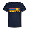 Sarasota, Florida Baby T-Shirt - Organic Retro Sun Sarasota Infant T-Shirt - dark navy