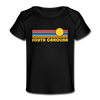 South Carolina Baby T-Shirt - Organic Retro Sun South Carolina Infant T-Shirt - black