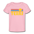 Texas Baby T-Shirt - Organic Retro Sun Texas Infant T-Shirt - light pink