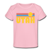 Utah Baby T-Shirt - Organic Retro Sun Utah Infant T-Shirt - light pink