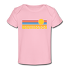 Washington Baby T-Shirt - Organic Retro Sun Washington Infant T-Shirt - light pink
