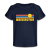 Washington Baby T-Shirt - Organic Retro Sun Washington Infant T-Shirt - dark navy