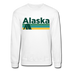 Alaska Sweatshirt - Retro Camping Alaska Crewneck Sweatshirt - white