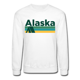 Alaska Sweatshirt - Retro Camping Alaska Crewneck Sweatshirt