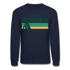 Alaska Sweatshirt - Retro Camping Alaska Crewneck Sweatshirt - navy