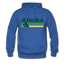 Alaska Hoodie - Retro Camping Alaska Hooded Sweatshirt - royal blue