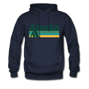 Alaska Hoodie - Retro Camping Alaska Hooded Sweatshirt - navy