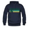 Alaska Hoodie - Retro Camping Alaska Hooded Sweatshirt - navy