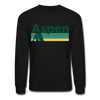 Aspen, Colorado Sweatshirt - Retro Camping Aspen Crewneck Sweatshirt - black
