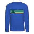 Beaver Creek, Colorado Sweatshirt - Retro Camping Beaver Creek Crewneck Sweatshirt - royal blue
