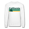 California Sweatshirt - Retro Camping California Crewneck Sweatshirt - white