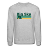 Big Sky, Montana Sweatshirt - Retro Camping Big Sky Crewneck Sweatshirt