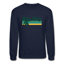Big Sky, Montana Sweatshirt - Retro Camping Big Sky Crewneck Sweatshirt - navy