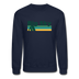 Big Sky, Montana Sweatshirt - Retro Camping Big Sky Crewneck Sweatshirt - navy