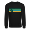 Crested Butte, Colorado Sweatshirt - Retro Camping Crested Butte Crewneck Sweatshirt - black
