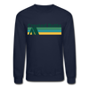 Crested Butte, Colorado Sweatshirt - Retro Camping Crested Butte Crewneck Sweatshirt - navy