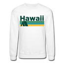 Hawaii Sweatshirt - Retro Camping Hawaii Crewneck Sweatshirt - white