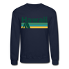 Hawaii Sweatshirt - Retro Camping Hawaii Crewneck Sweatshirt - navy