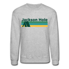 Jackson Hole, Wyoming Sweatshirt - Retro Camping Jackson Hole Crewneck Sweatshirt