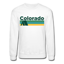 Colorado Sweatshirt - Retro Camping Colorado Crewneck Sweatshirt - white