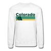 Colorado Sweatshirt - Retro Camping Colorado Crewneck Sweatshirt - white