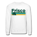 Frisco, Colorado Sweatshirt - Retro Camping Frisco Crewneck Sweatshirt - white