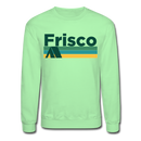 Frisco, Colorado Sweatshirt - Retro Camping Frisco Crewneck Sweatshirt - lime